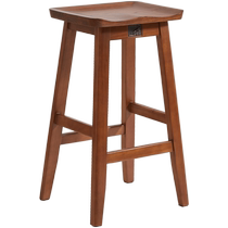 American light luxury solid wood swivel bar chair coffee shop hotel commercial cashier front desk high stool bar stool home