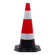 橡胶路锥施工反光圆锥eva方锥道路隔离雪糕桶90cm高速专用警示柱