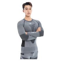 khkx Kunhuo new honeycomb 5 0 sports ski underwear mens mountaineering sweat-wicking warm compression quick-drying clothing