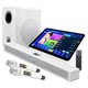 Qisheng Familie Wohnzimmer singen Karaoke Echo Wand Audio Subwoofer Set KTV mit Bluetooth TV Karaoke zu Hause