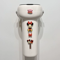 Белый + матовая игрушка Минни Роуз Красный лук Минни голова и хвост