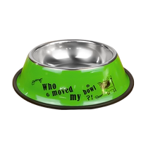 Dog food bowl anti-knock over cat drinking bowl special puppy food rice bowl stainless steel cat food bowl pet supplies