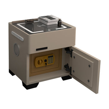 Smart bedside table safe all in one simple and modern