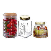 (Self-operated) Pasha Paqi sealed jar glass jar sealed bottle household grain storage box storage jar