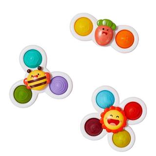 Kechao Children's Cartoon Suction Cup Rotating Toys Spinning Top Baby Can Bite Baby 0-1 Years Old Puzzle 6