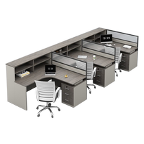 Staff office desk and chair combination simple and modern 2 4 6 man station table screen deck financial office furniture