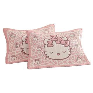 Pure cotton gauze pillow cover cartoon thickened