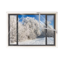 Winter Windows Wind Screens Transparent Thickened Plastic Cloth Warm Window Sticker Anti-Cold Seal Window Warm Insulation Film 824