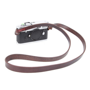 cam-in retro style cowhide mirrorless camera strap ສາຍກ້ອງເສັ້ນຂວາງທີ່ເຫມາະສົມສໍາລັບ Leica Sony Fuji