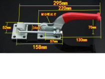 Stainless Steel Heavy Clamp Grip Tool Catch Lock Clip Buckle Box Buckle Quick Compactor Door Bolt Tongs