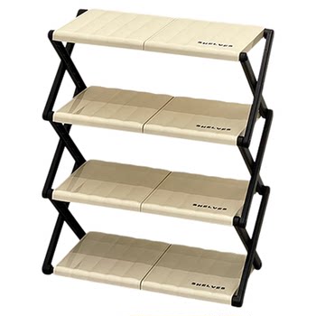 Household folding simple multi-layer storage shoe rack shoe cabinet