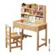 All solid wood children's study table liftable youth children's desk primary school student writing table and chair set home