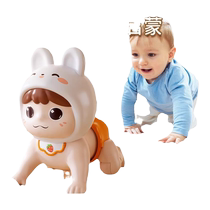 2349C baby toy 0-1 years old learning crawling guide to raise head practice training educational early education electric crawling baby