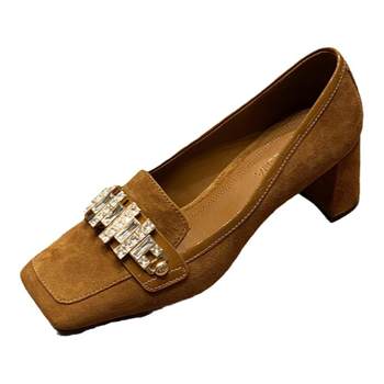 Luna retro thick heel french marie jane women's shoes Luna retro thick heel french marie jane women's shoes