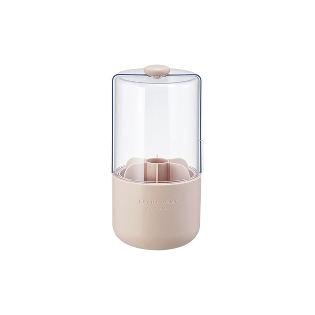 Lift dustproof side open cover makeup brush storage tube