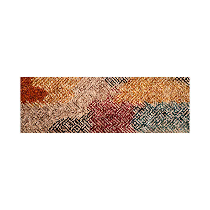 Retro style kitchen floor mats for home use no-wash wipeable floor mats