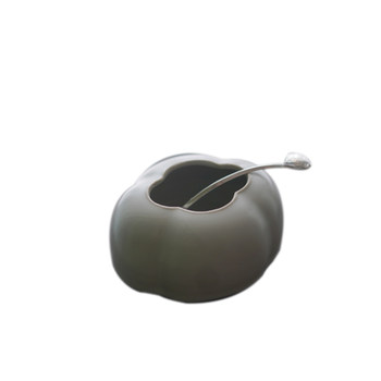 Porcelain ru-glazed crabapple water bowl table decoration