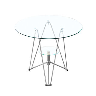 Tempered glass stylish simple coffee table for reception and home use