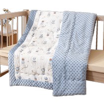 Jingqi baby quilt pure cotton gauze autumn and winter beanie blanket newborn children small quilt kindergarten blanket baby blanket