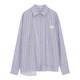 MAMC niche design button striped shirt