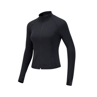 迪卡侬鱼骨糯糯外套秋季女士收腰修身夹克运动健身服瑜伽外套SAX1