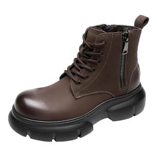 Goldlion男鞋官方正品2025冬季新款休闲工装马丁靴男士防滑皮靴子