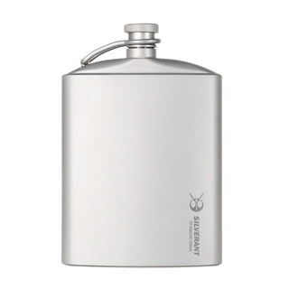 Silver ant travel portable titanium mini flask