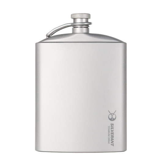 Silver Ant Travel Portable Titanium Mini Flask