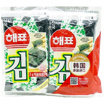 (进口)韩国海牌菁品海苔原味海产品16G 袋零食小吃休闲食品