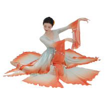 Ye Luoqing dance classical dance koi carp sequined gauze dress trousers and skirt elegant body and charm performance test Chinese dance costume