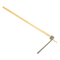 Digging hoe for growing vegetables household all-steel thickened outdoor digging hoe for bamboo shoots stainless steel hard solid wood long-handled agricultural hoe