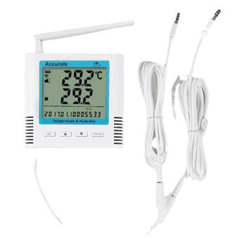 Dual probe two-way temperature and humidity automatic mobile phone monitoring