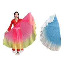 Fish bone soft fan pear flower snow sea pure white cartilage fan adult performance opening dance special dance props increase