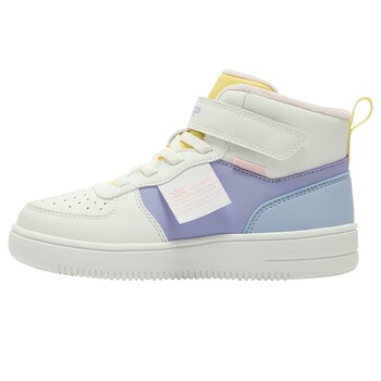 Xtep children's shoes 2025 winter warm cotton shoes children's shoes girls high top sneakers casual shoes girls sports shoes