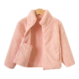 儿童外套加厚宝宝加绒保暖上衣秋冬男女童珊瑚绒抓绒中大童亲子款