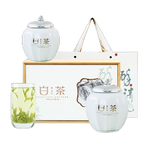 Chengyi Tea Premium 2024 New Tea Anji Treasured White Tea Tea Gift Box Porcelain Canned Golden Bud Gift 200g