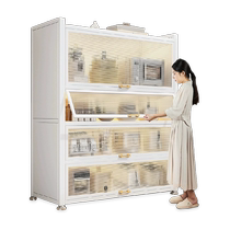 Youqin shelf floor-standing multi-layer storage cabinet household multi-functional microwave oven side cabinet storage cabinet