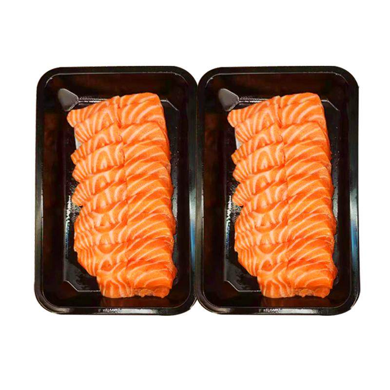 Rare collection of Norwegian chilled salmon mid-section sashimi