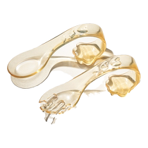 Baby independent eating spoon PPSU Yuanbao food supplement spoon one-year-old baby learning to eat training fork spoon childrens tableware