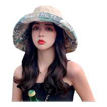 Internet celebrity double-sided fisherman hat womens summer Korean style face-covering large brim sun protection sun hat