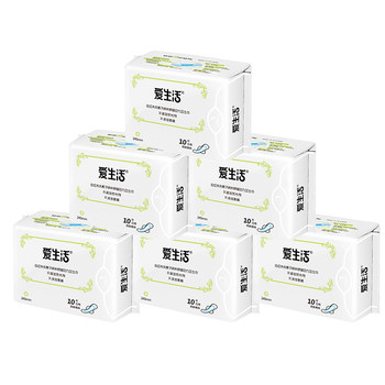 Green leaf love life daily sanitary napkins no fluorescent agent