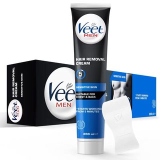 Veet hair removal is gentle and gentle to the skin, only for men