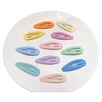 Candy Color Drop wave bb clips Hairpin Girl Side Day Tying clips Summer small hairpin hairpin clip Eight words Liu Hai