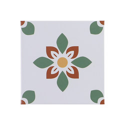 Nanyang style small fresh green tiles 200X200 kitchen bathroom bathroom balcony kitchen non-slip floor tiles