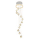 Smart plug-in Ping An Guo living room stairwell long chandelier
