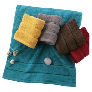 金号方巾纯棉洗脸小毛巾全棉加厚柔软吸水家用大手帕素色洗浴A类