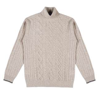 Ferrante费兰特秋冬新款男士时尚都市休闲高领纯羊毛毛衣 5002-82