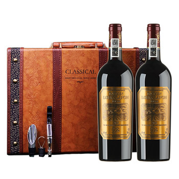 French louis lafite red wine gift box with french original bottle imported 14% red wine dry red wine gift box for gift giving