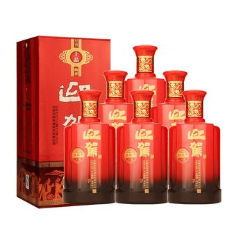 Yingjia tribute wine huainanzi 42 degrees 450ml*6 bottles of strong-flavor pure grain domestic liquor