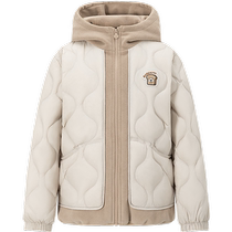 Bosideng 2024 Autumn New Childrens Down Jacket Girls Polar Fleece Down Jacket Fake Two Comfortable Jackets